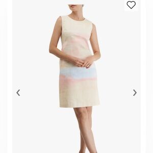 Lafayette 148 New York Cream and Pastel Mini Dress